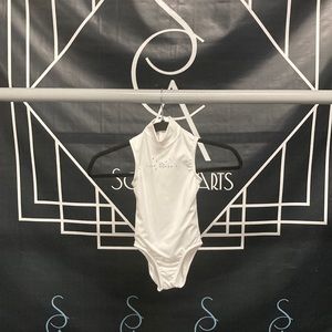 White Youth Dance leotard